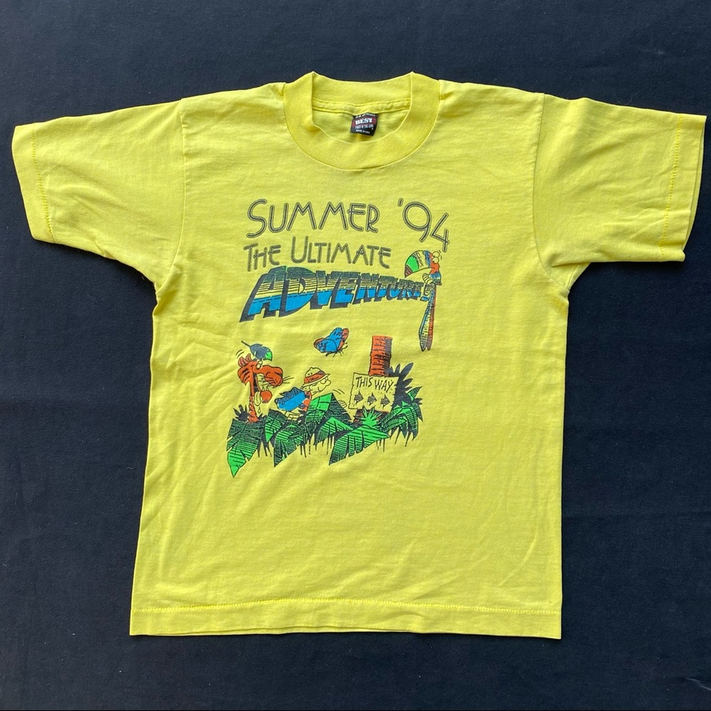 Vintage kids summer adventure shirt